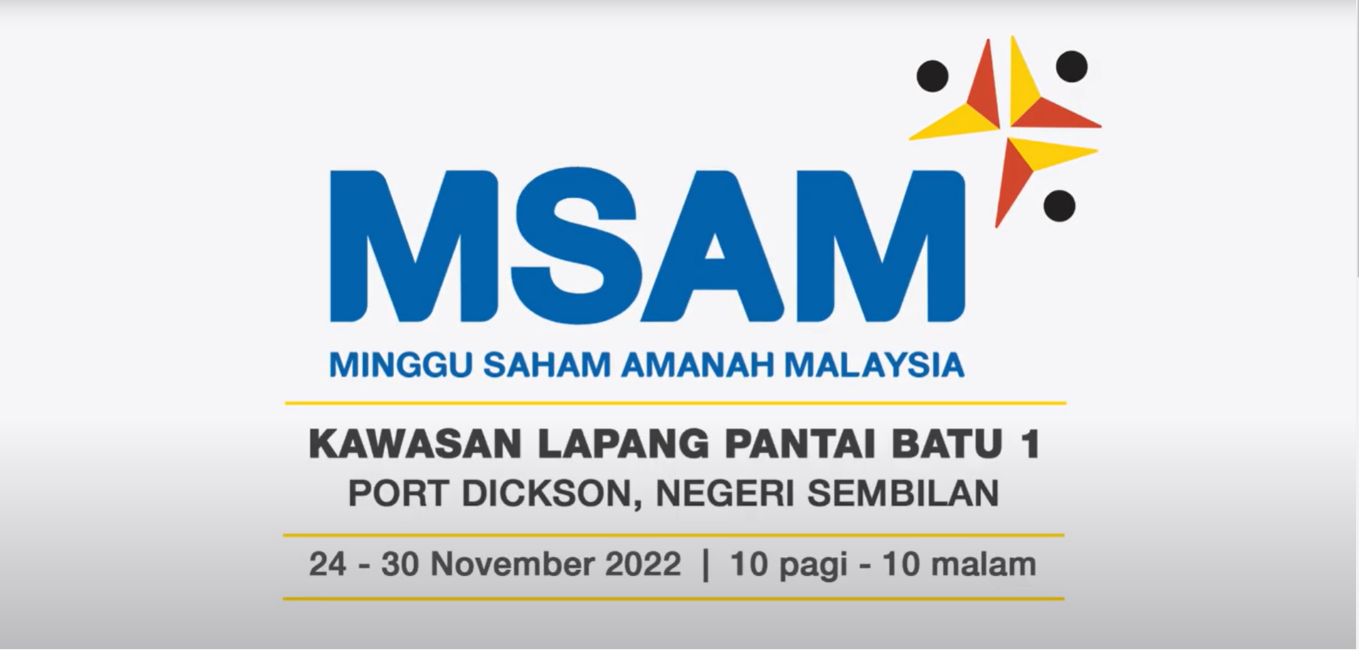 Minggu Saham Amanah Malaysia 2022 - PROLINTAS